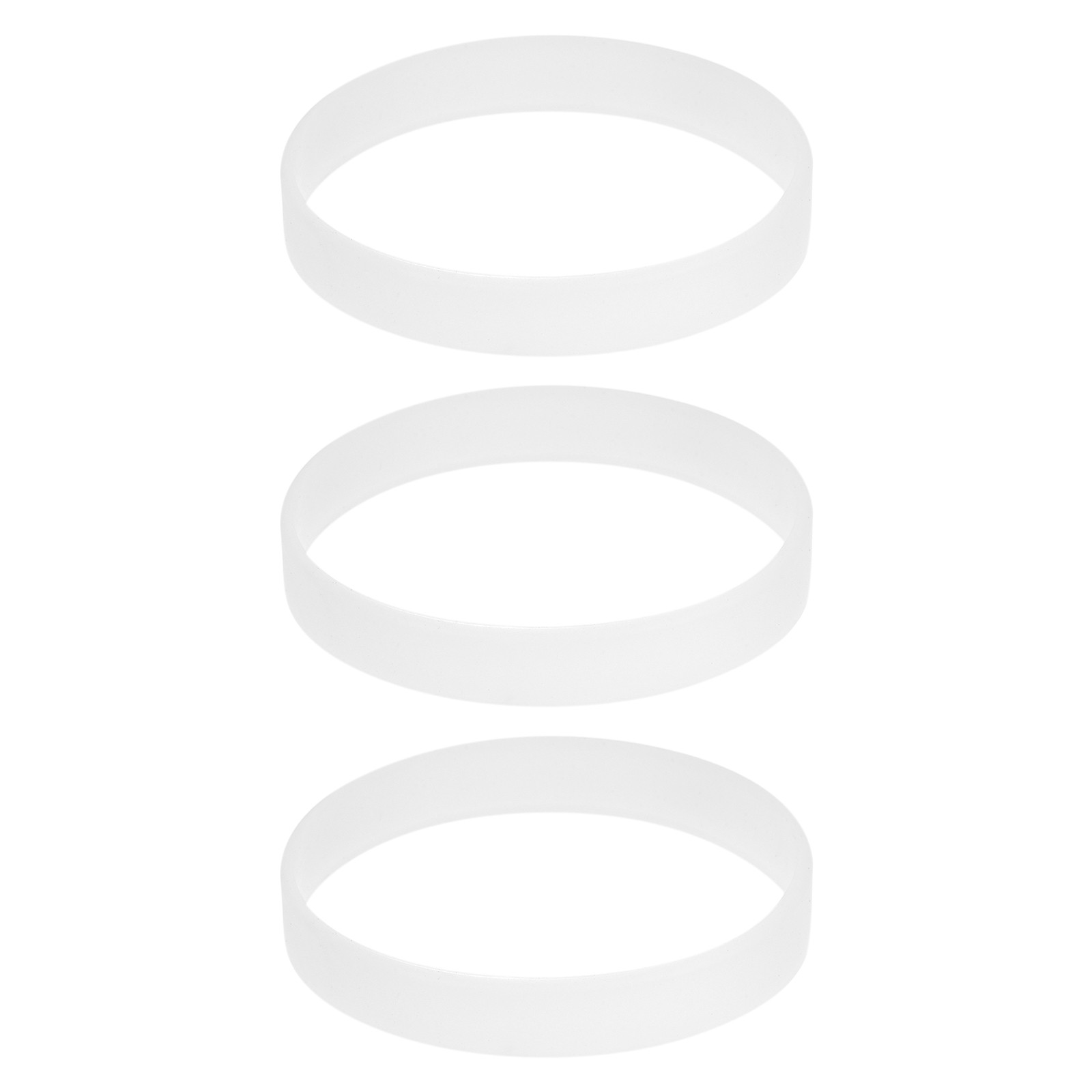 3Pcs Bracelets Wristbands 1/2 Inch Width 8" Length Luminous Transparent