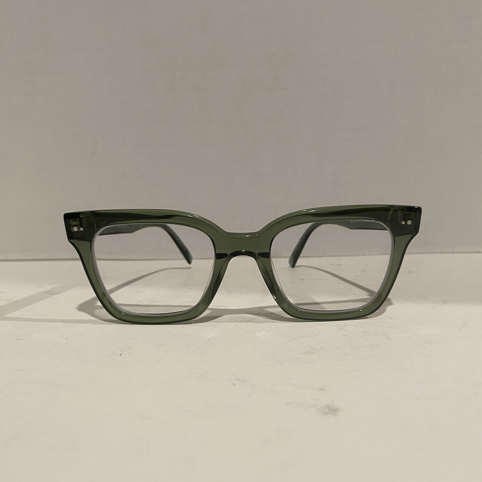 Warby Parker Beale W 712 Green Translucent Eyeglasses Frames 51-20 145 Unisex