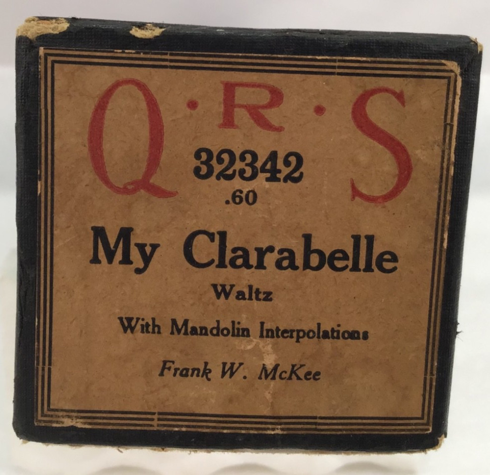 QRS Player Piano 32342 MY CLARABELLE WALTZ With Mandolin Interpolation F McKee