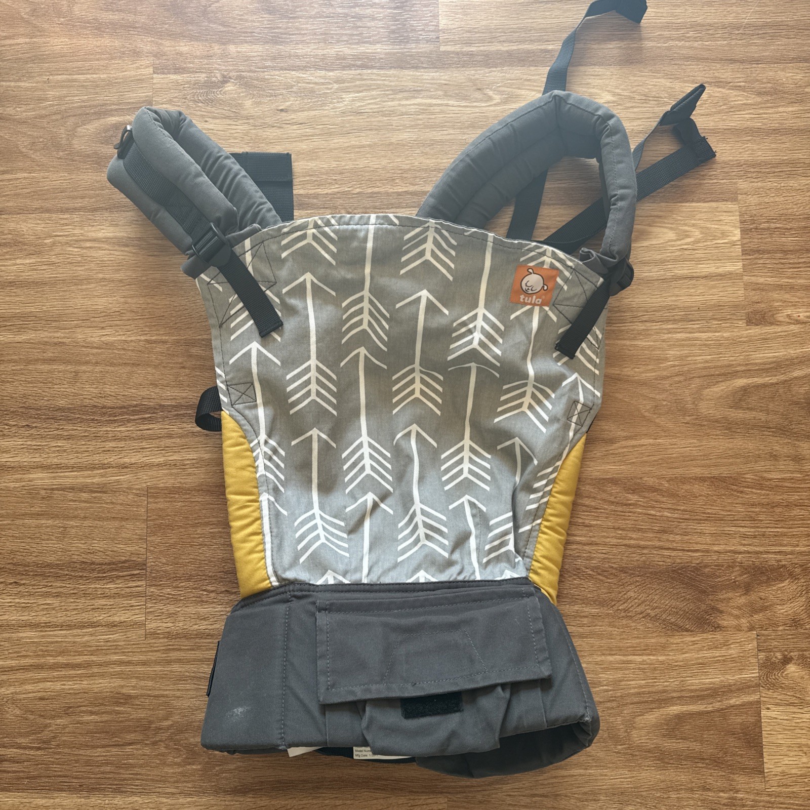 Tula Infant/Toddler Carrier - Gray Zig Zag - Infant/Toddler 15-45lbs