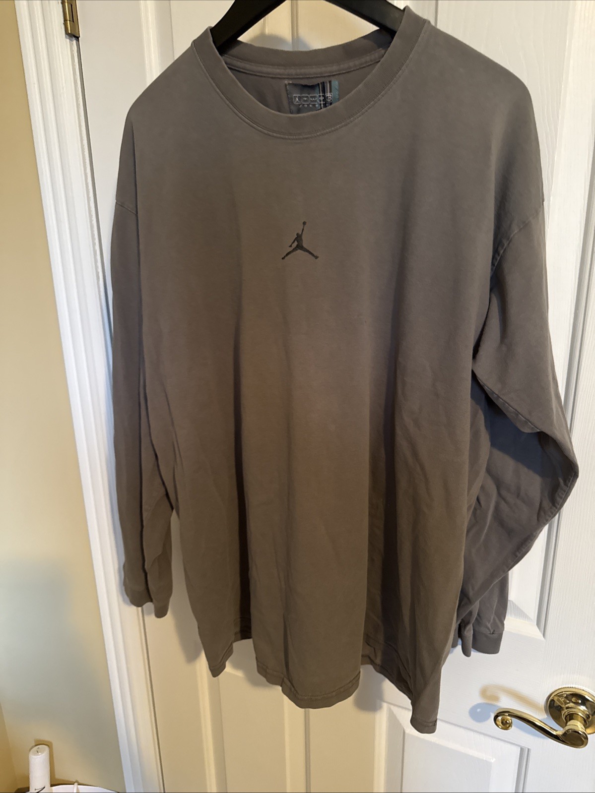 Jordan Long Sleeve 1990S Gray T-Shirt Extra Large Made In El Salvador