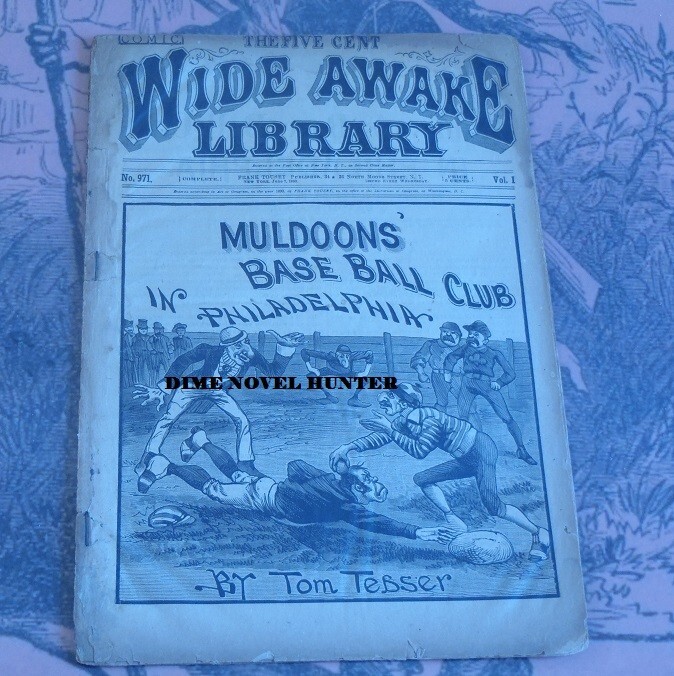 BASEBALL BOSTON PHILADELPHIA FIVE CENT WIDE AWAKE LIBRARY #971 1890 DIME NOVEL