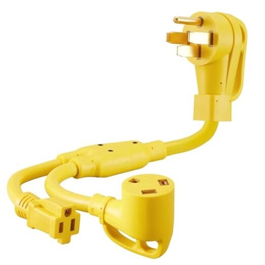 50 Amp to 30 Amp and 15Amp RV Adapter Cord, NEMA 14-50P to TT-30R & 5-15R, 12 