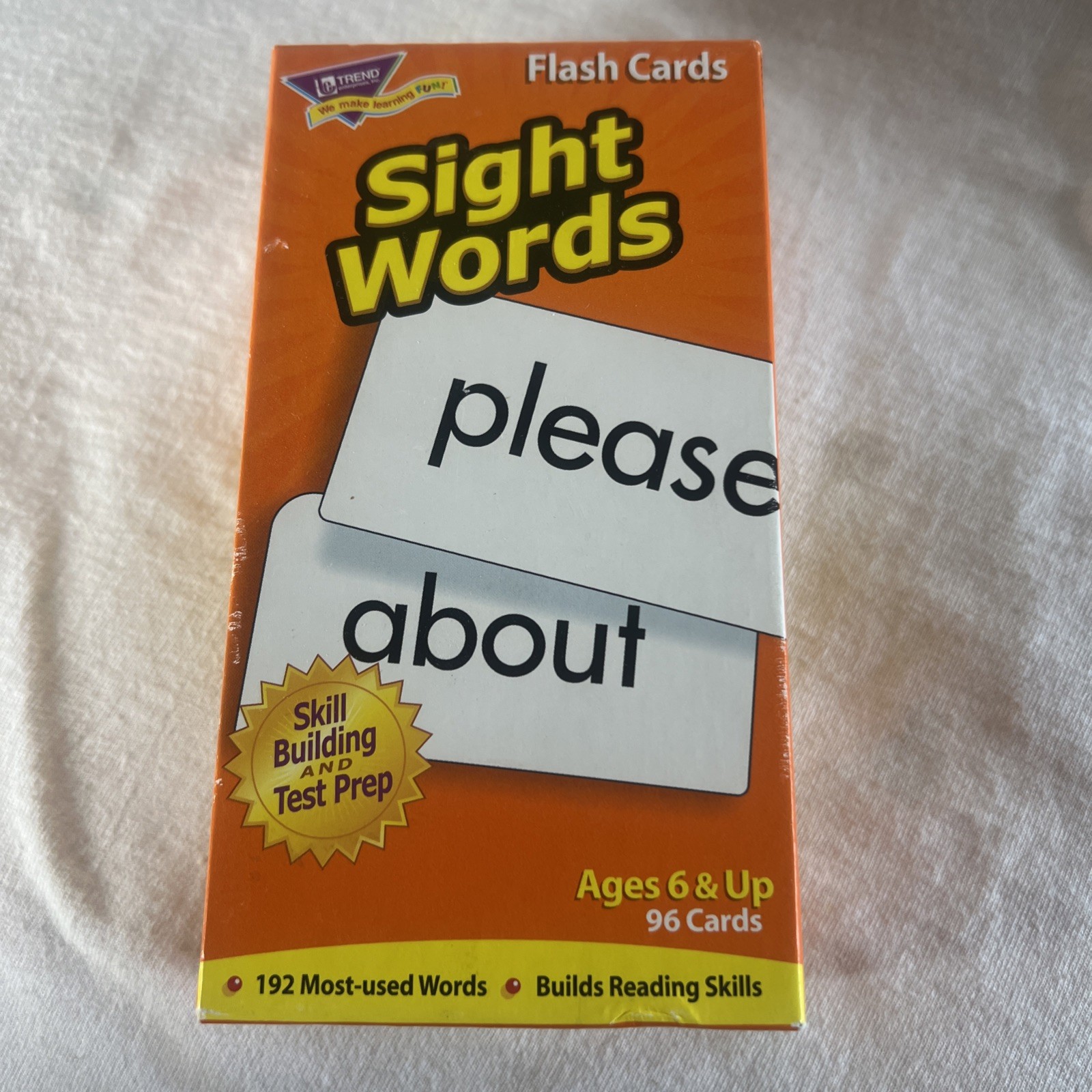 FLASH CARDS BY Trend Enterprises Sight Words Skill Drill 
