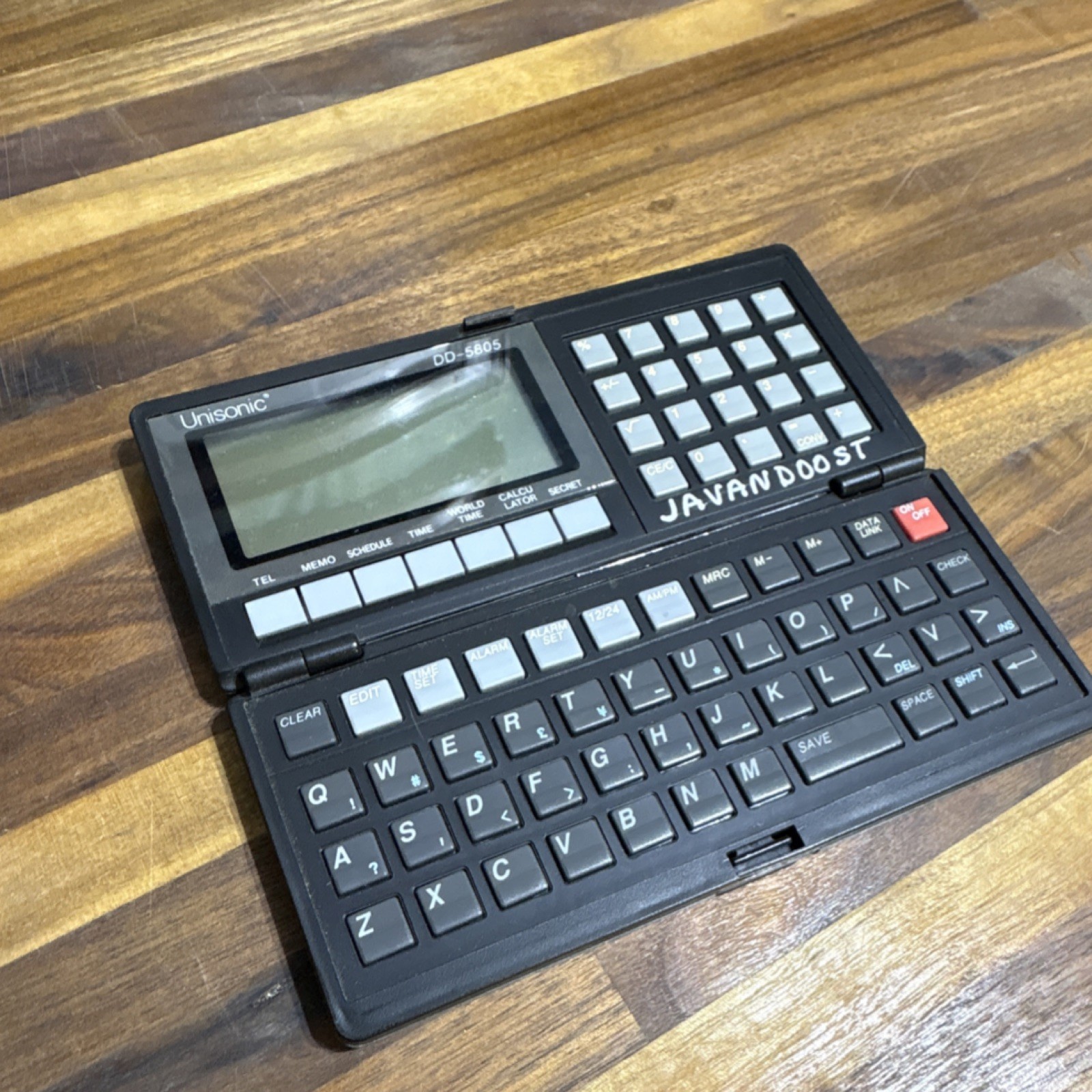 Unisonic Computer Diary DD-5805 PDA Calculator Calendar Alarm Schedule Memo