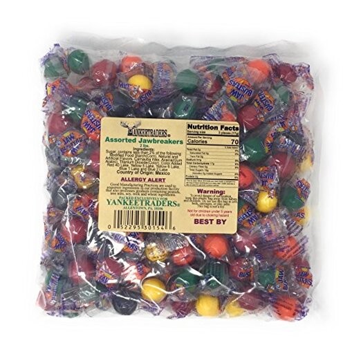  Classic Candy, Assorted Jaw Breakers, 2 Lb 