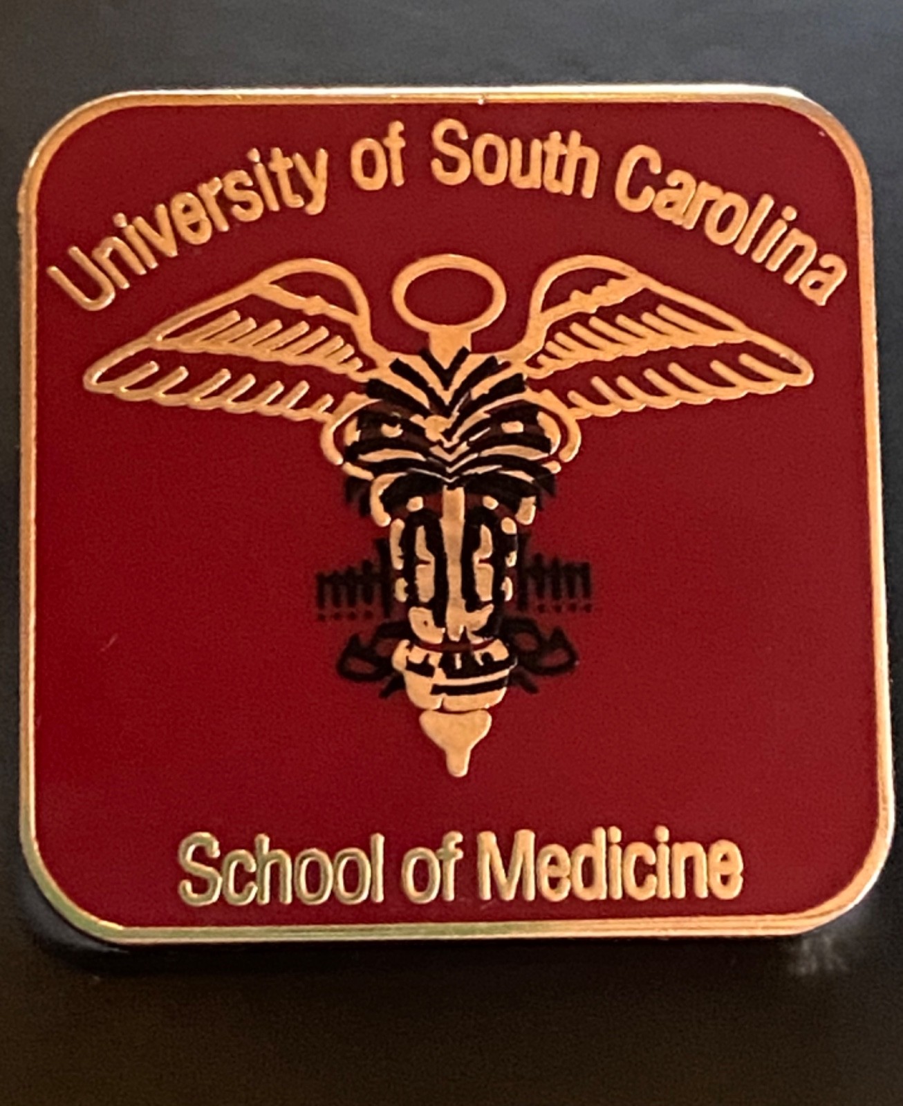 University of South Carolina School of Medicine Lapel Pin USC Medical Red Enamel
