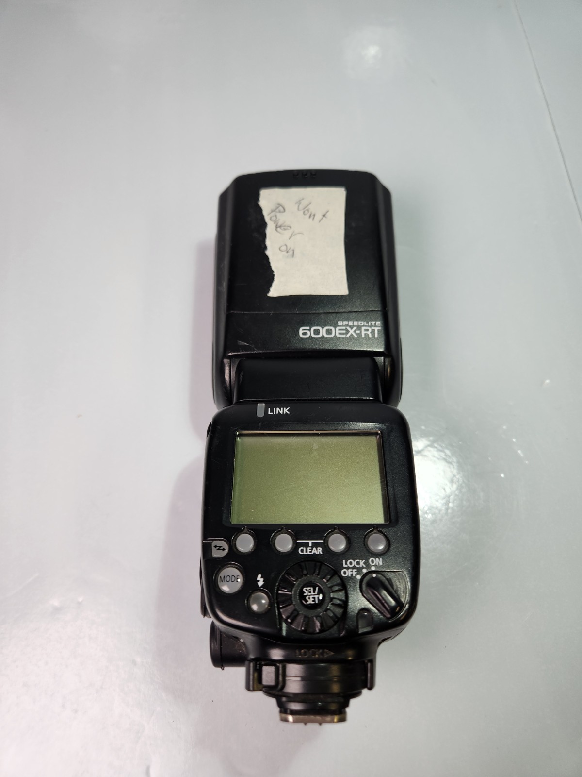 Canon Speedlite 600EX-RT Flash For Parts Wont Power On 