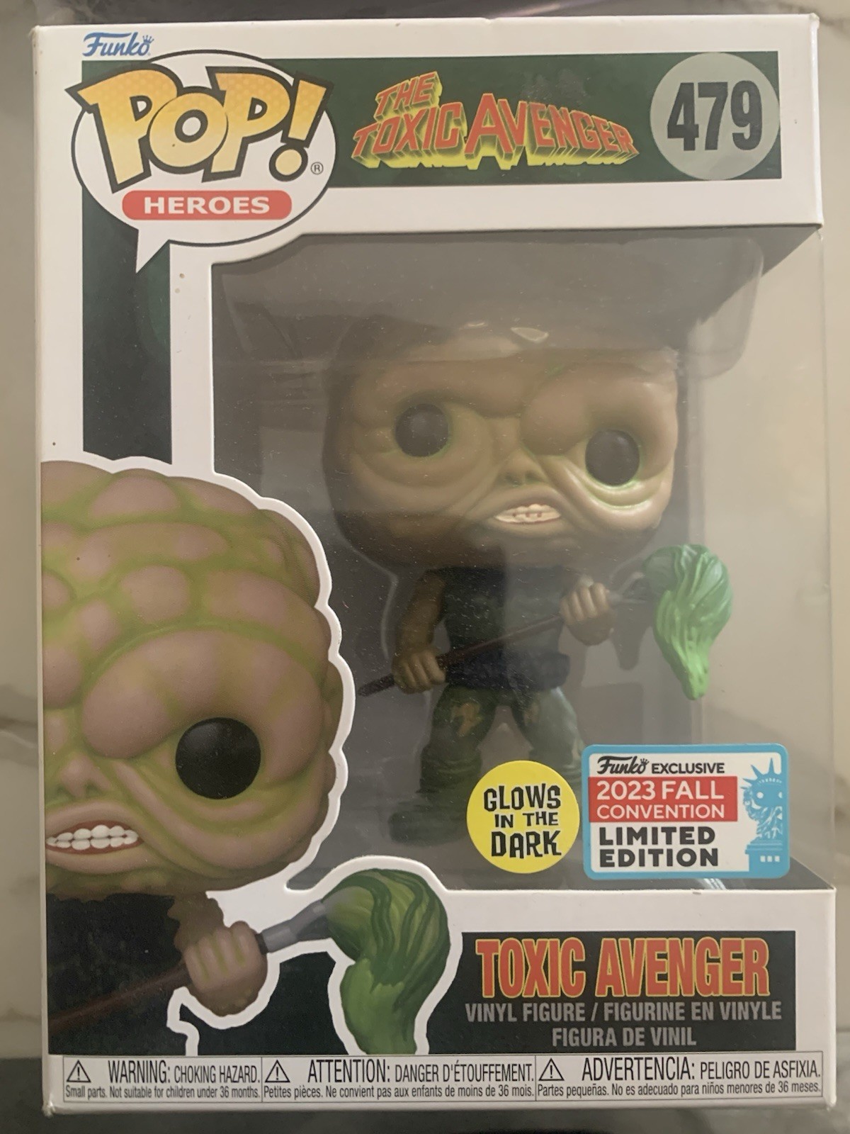 Funko Pop! Vinyl Toxic Avenger #479 2023 Fall Convention Glows in the Dark