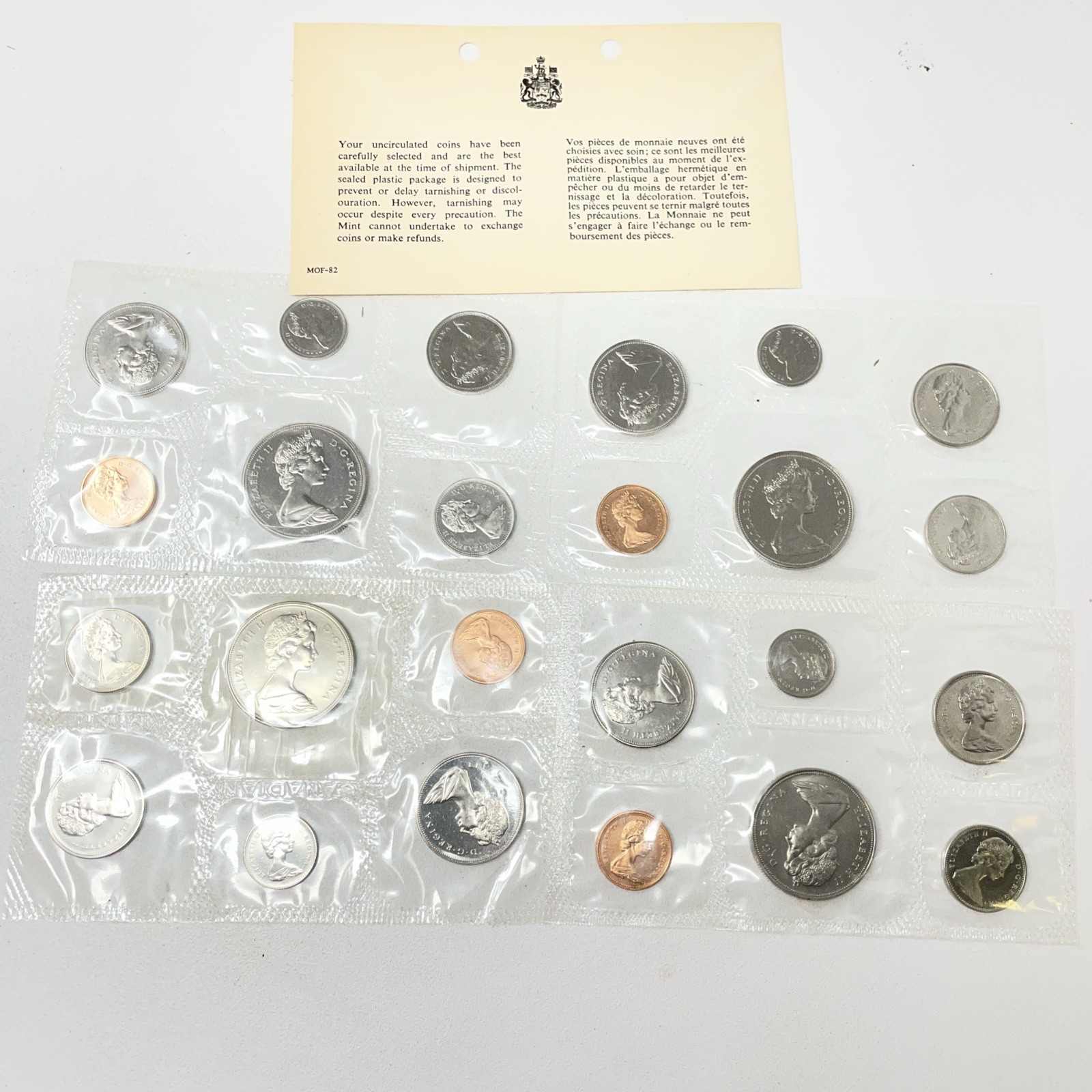 CANADA 1968-1971 4- Uncirculated Coin Prooflike Sets  Royal Canadian Mint