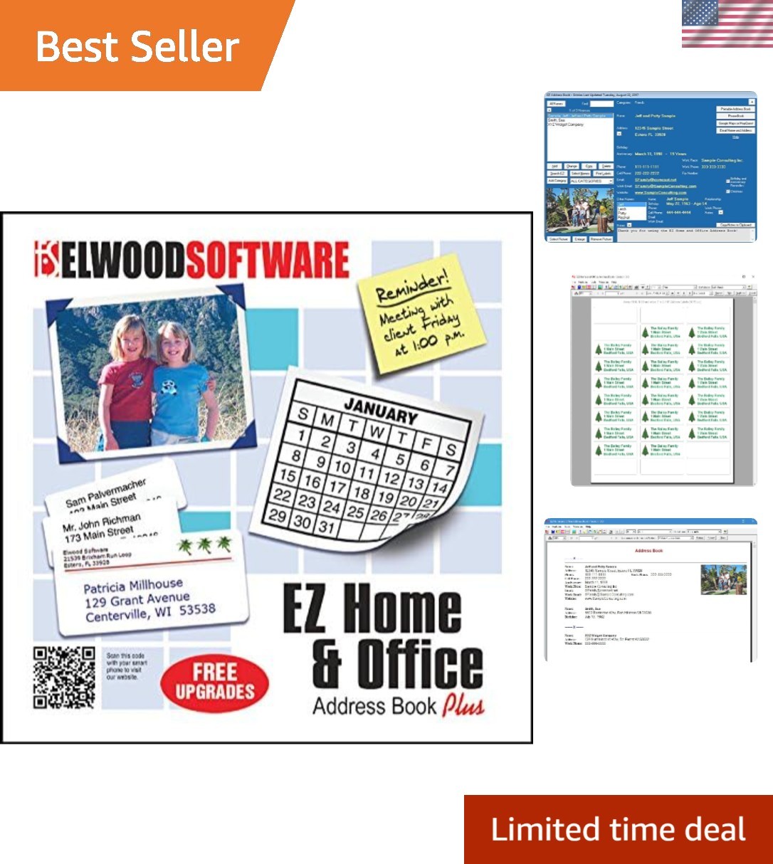 EZ Home and Office Address Book Software