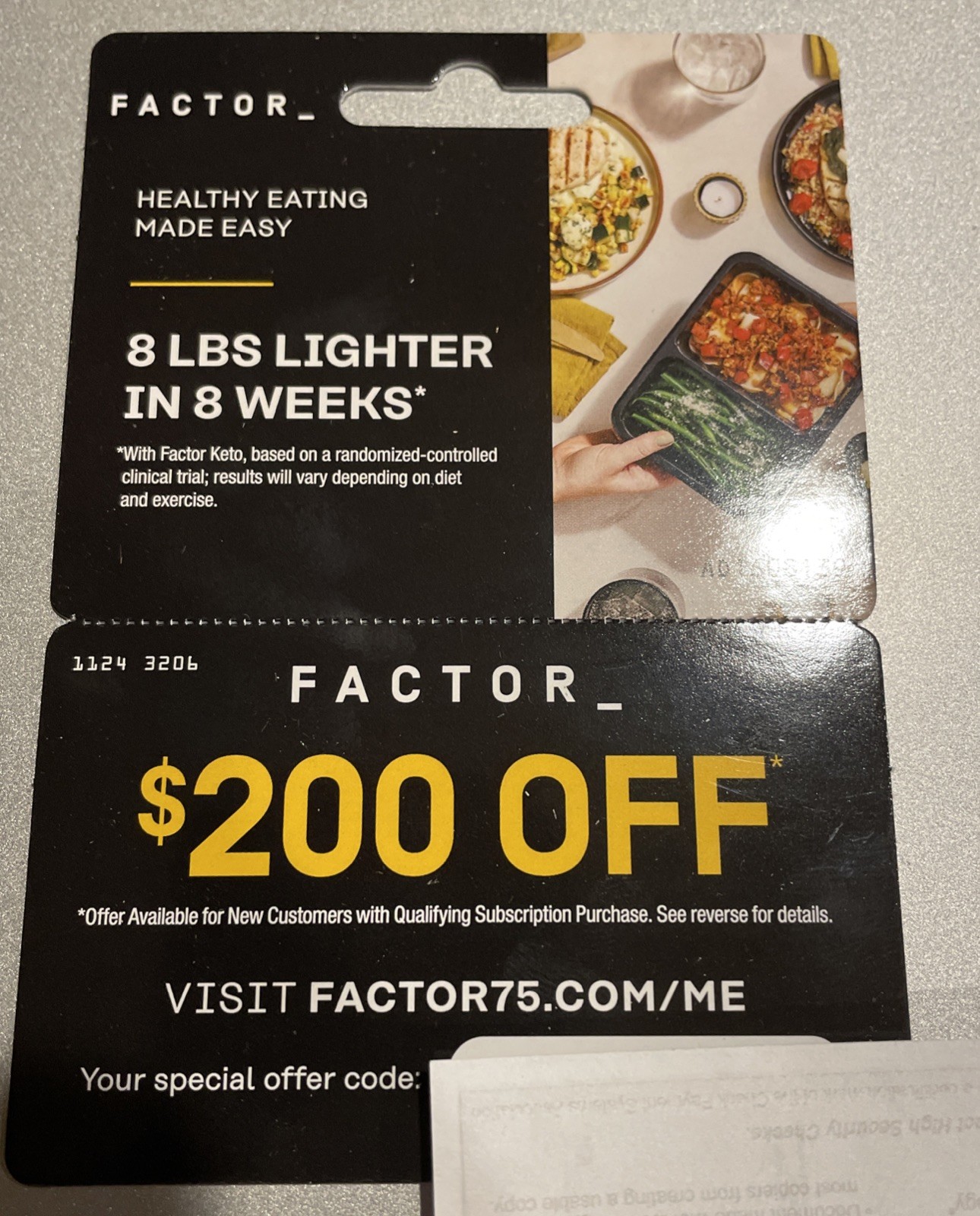 Factor $200 New Subscription Coupon Code Weight Loss Program Keto Diet