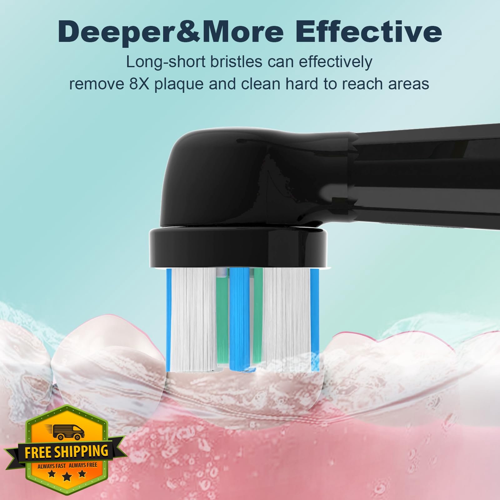 10PK Oral B iO Series Toothbrush Heads Gentle Gum Deep Cleaning Round