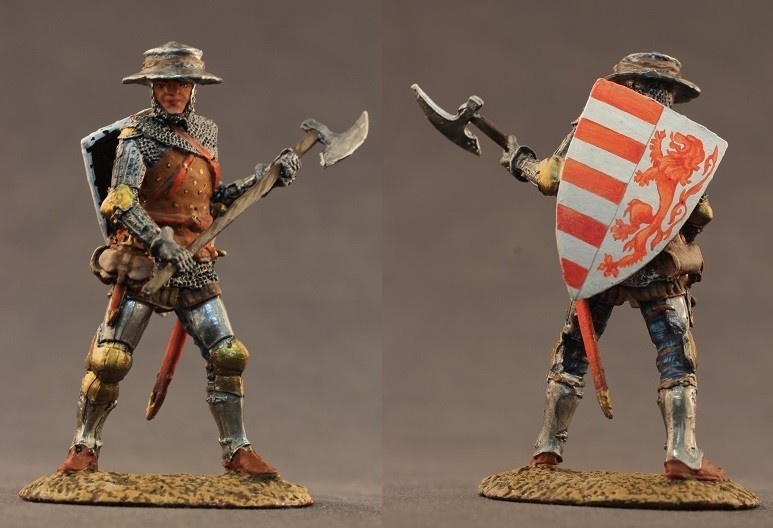 Tin toy soldiers  ELITE painte 54mm. medieval knight