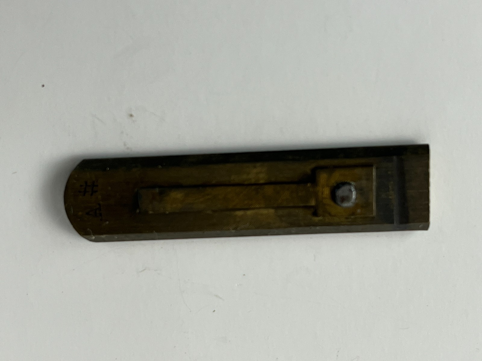 Antique Brass Reed From A Pump Organ C # Sharp 1 5/16"