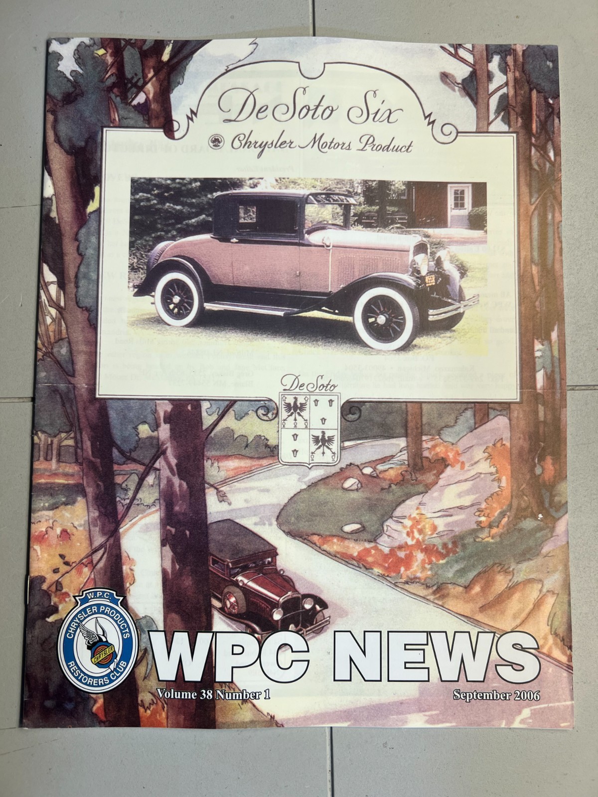 WPC News Club Magazine De Soto Six Vol .38 No. 1 September 2006