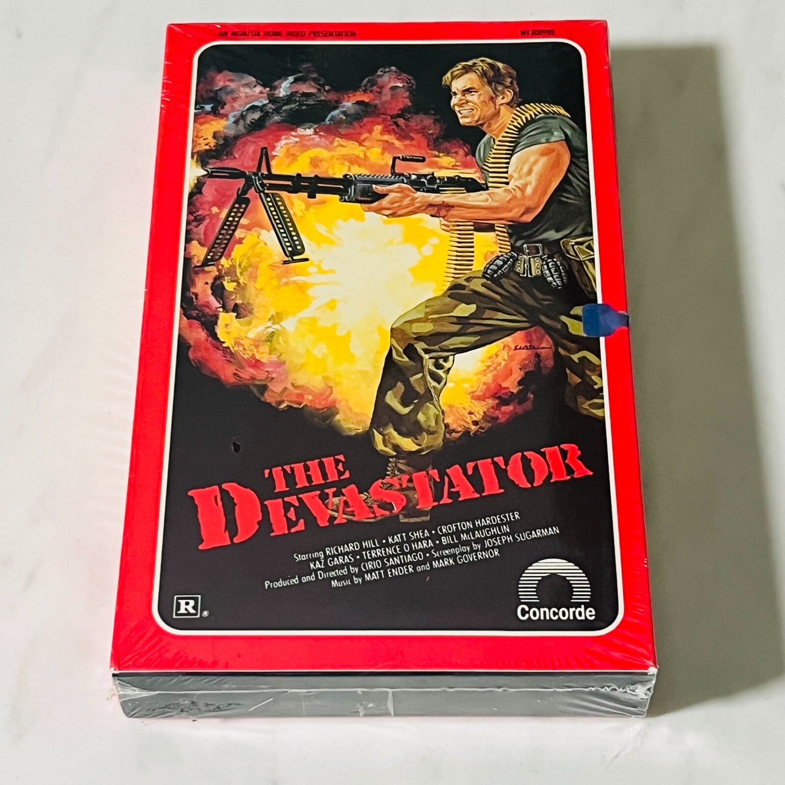 Sealed Big Box MGM VHS - The Devastator - 1980's Marijuana Warfare