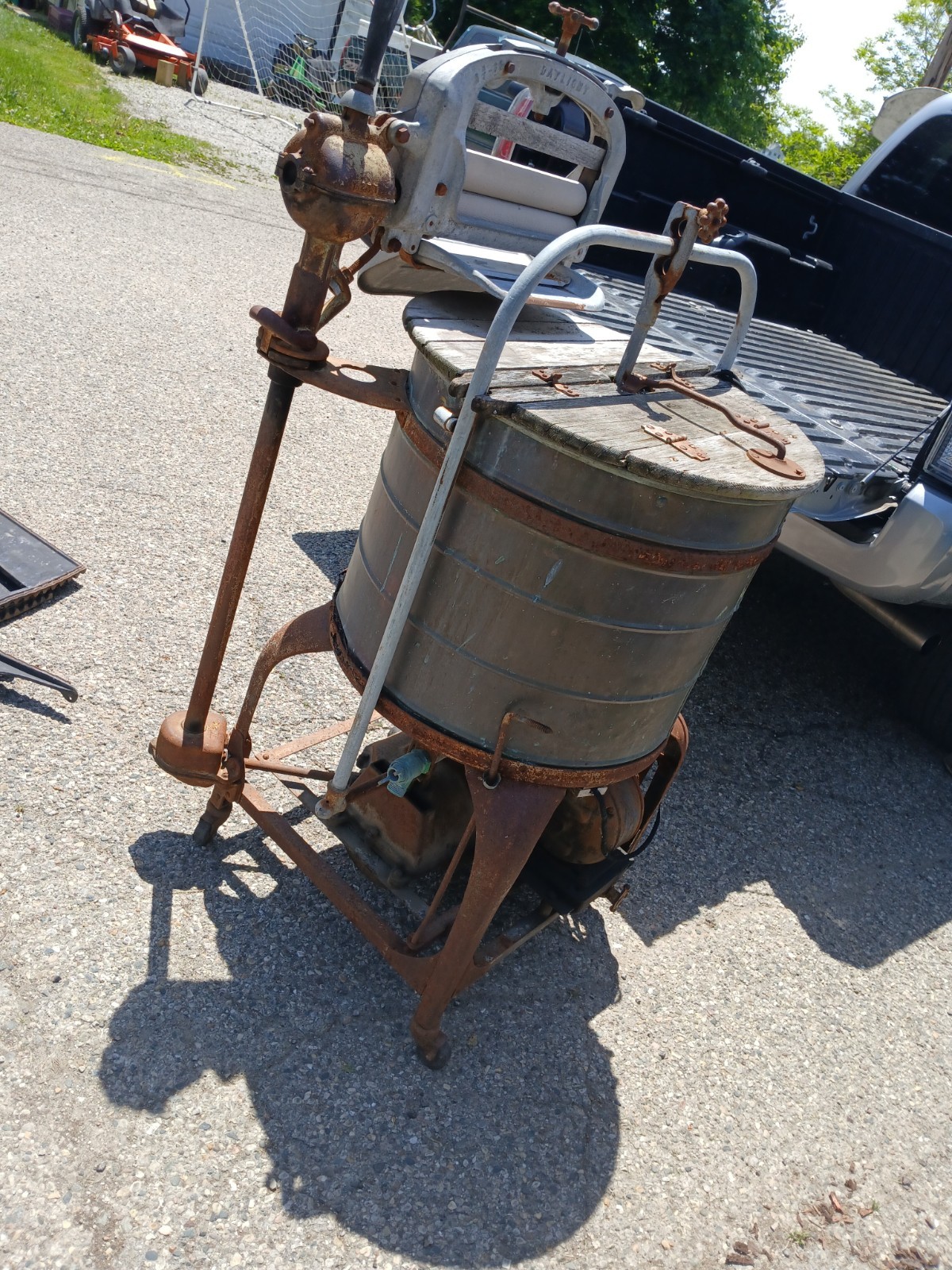 Antique Ringer Washer, Cooper Barrel. Fair Condition Selling