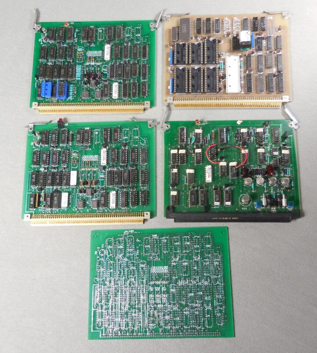 4 Electronic BoardsPoplulated Mil Contract Litton DSD & Blank No Parts Same Type