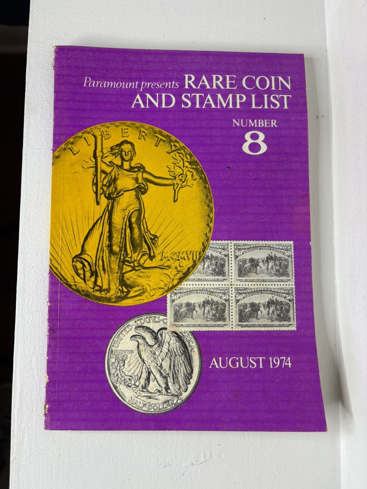 Rare Coin and Stamp List - August 1974 - Paramount