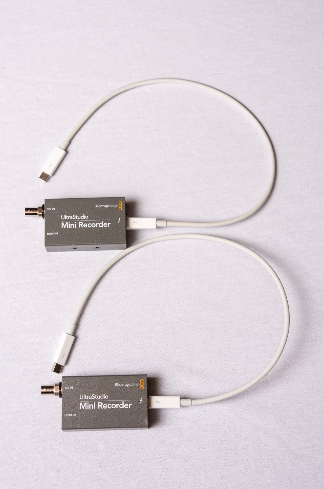 Set of 2 Blackmagic Design UltraStudio Mini Recorder w Thunderbolt Cables