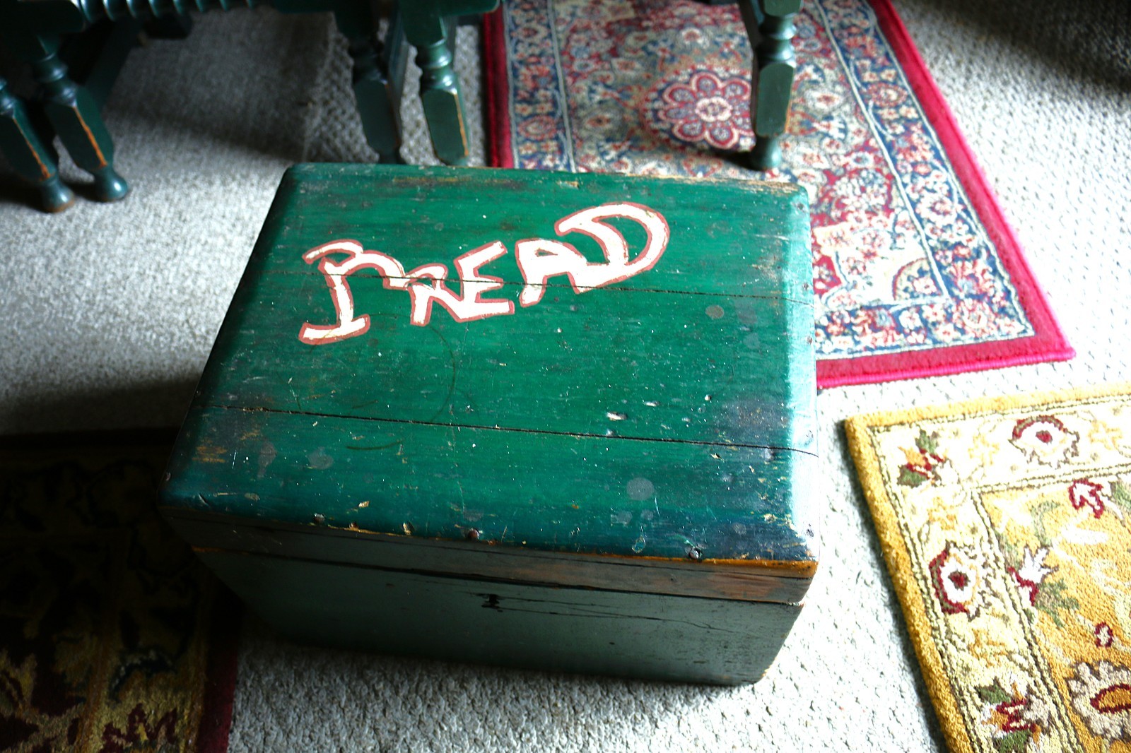 Primitive Antique painted Bread Box ca 1910