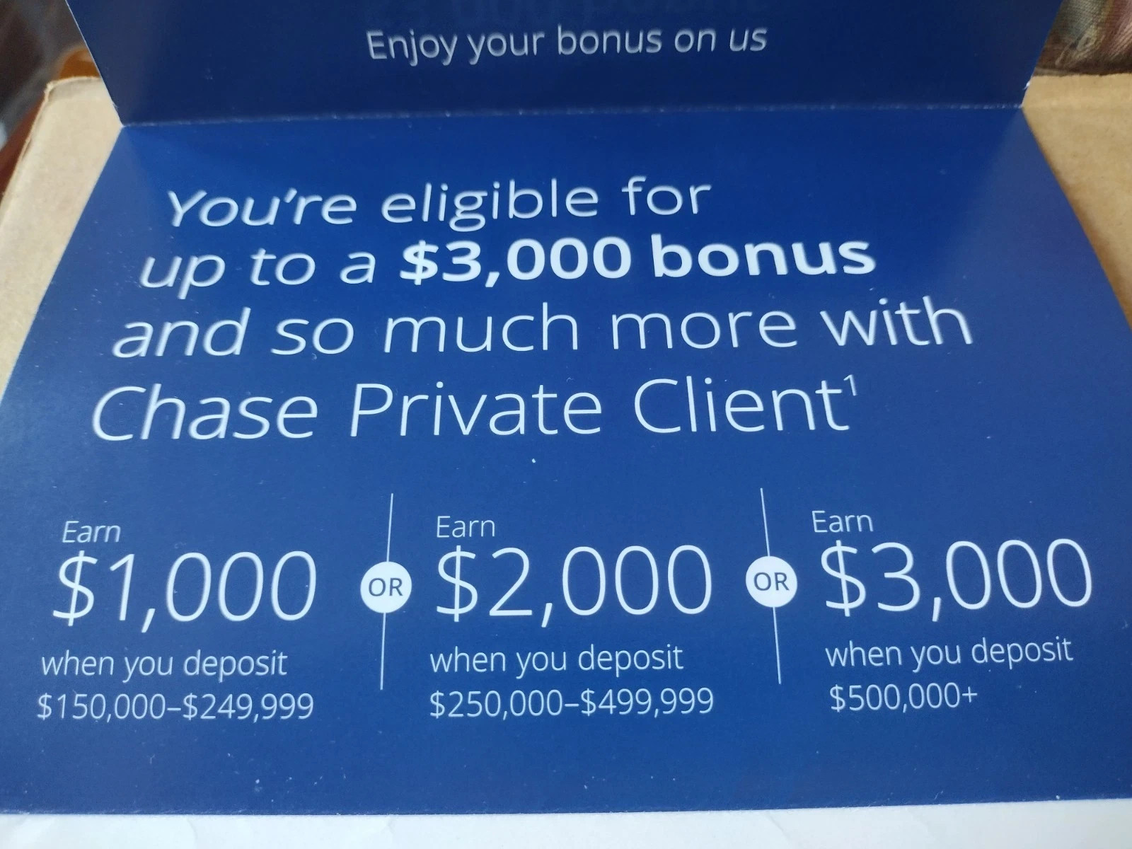 CHASE BANK PRIVATE  CLIENT UPGRADE UP TO $3000 BONUS EXP 4/15/2026 PROMO CODE
