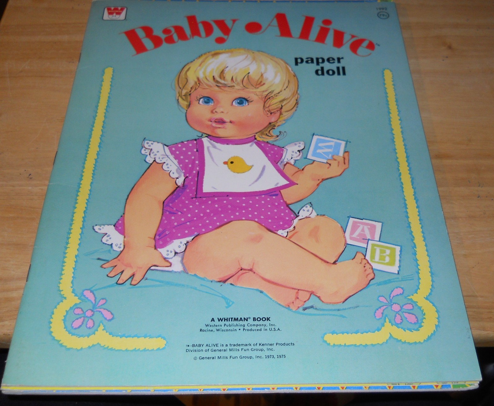 1975 Baby Alive Paper Dolls by Whitman