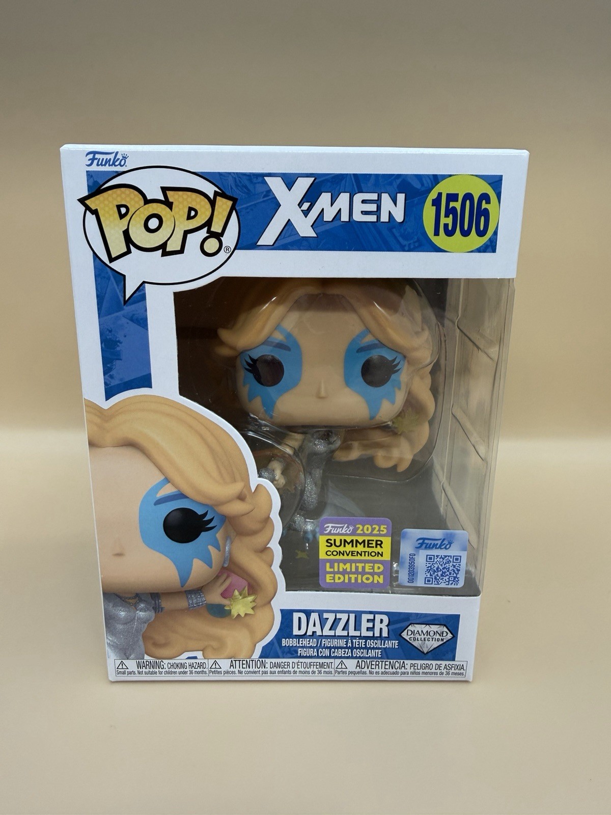 Funko POP! X-Men: Dazzler #1506 (Diamond) 2025 SUMMER CONVENTION w/Protector