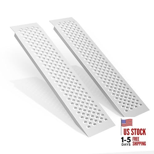 Aluminum Shed Ramp 2PCS, 880 LBS Capacity 47.2" x 8.5" 880 lbs - 47.2" L