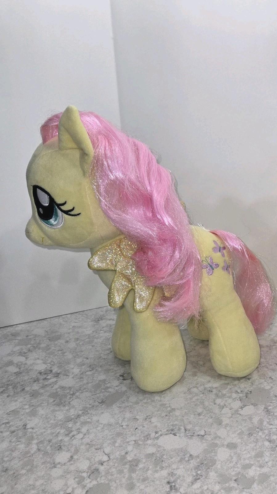 Build A Bear My Little Pony Fluttershy Butterflies 16” Plush 2013 Glitter Wings