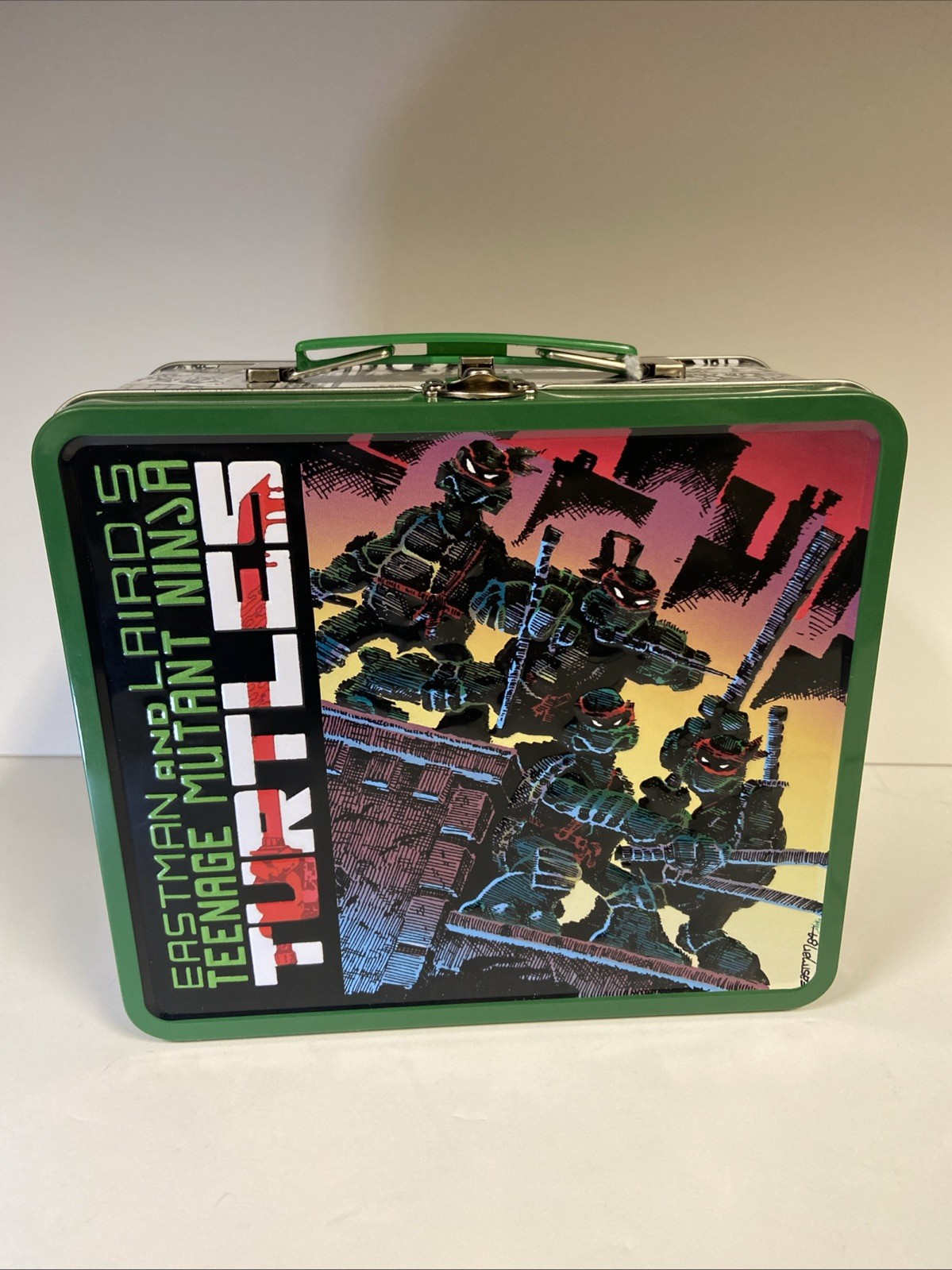Retro Teenage Mutant Ninja Turtles Lunch Tin And Thermos Eastman Lairds TMNT