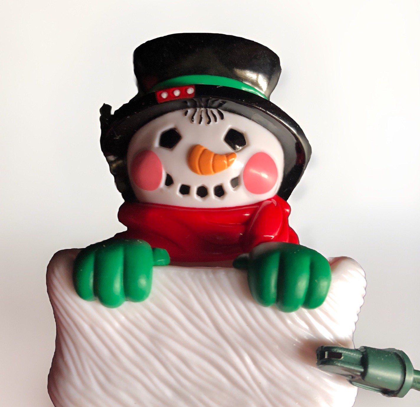 Ornament Snowman Motion Peek A Boo Action Tree TESTED WORKS  Vintage