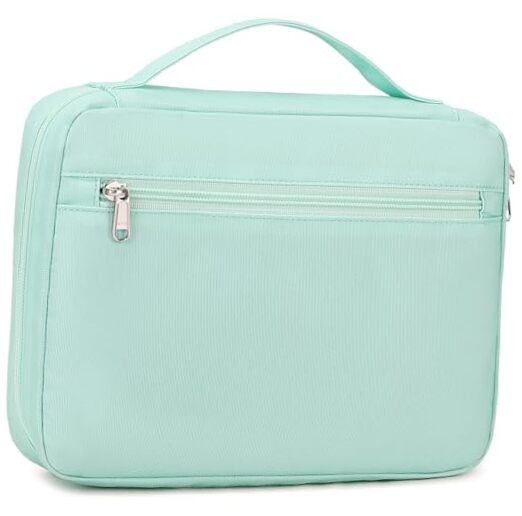  Bible Cover Case for Women Girls - Large Bible Bag for Women Book Light Green