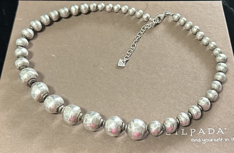 Silpada Sterling Silver Atmospheric Beads N1953. Graduated Oxidized Beads. 