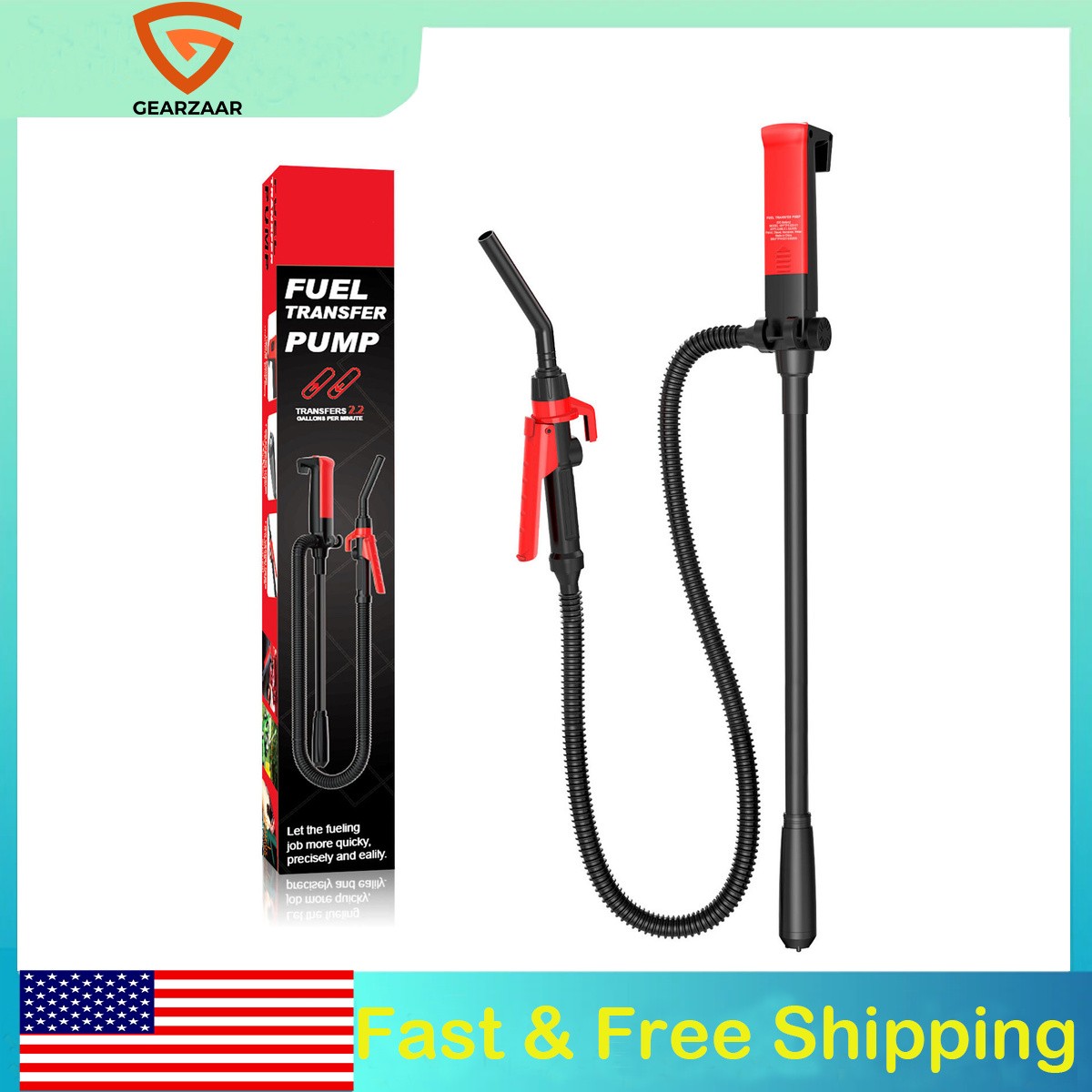 Battery Powered Electric Fuel Transfer Siphon Pump Portable Gas Oil Liquid Pump