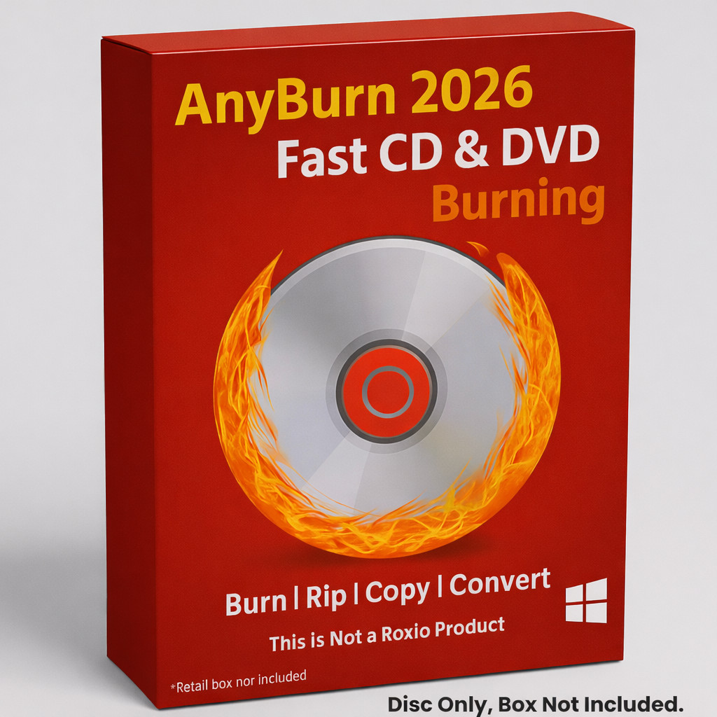 AnyBurn DVD CD Burning Software ISO Writer Copier on CD-ROM | Disc Burner Backup