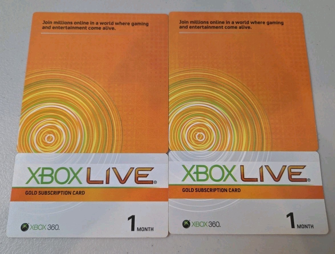 Xbox Live GOLD Sub Card 1 Month Expired - Brand New Unused - Collectors Item AUS