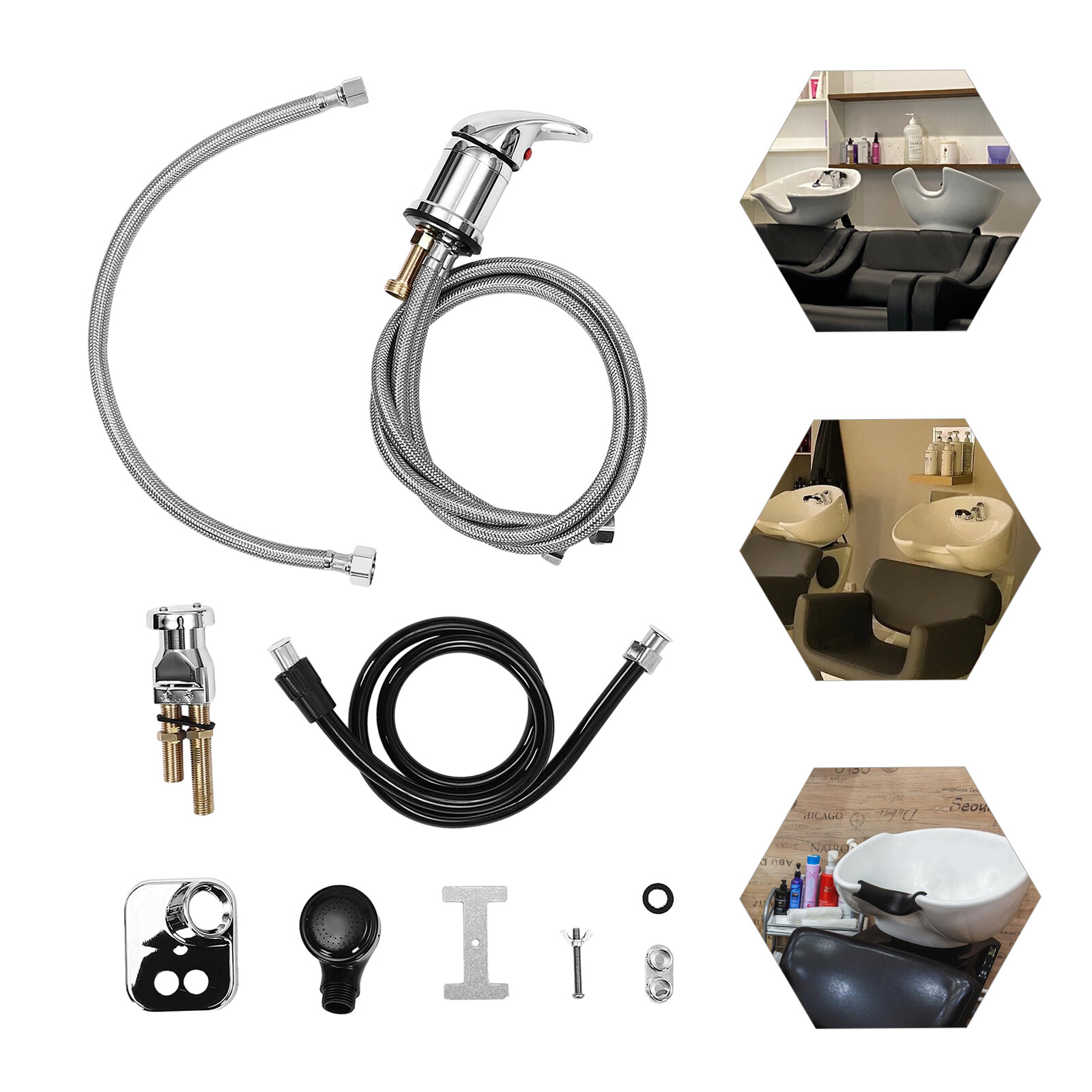 Sink Replacement Parts Salon Sink Faucet Replacement Spray Hose Replacement Set
