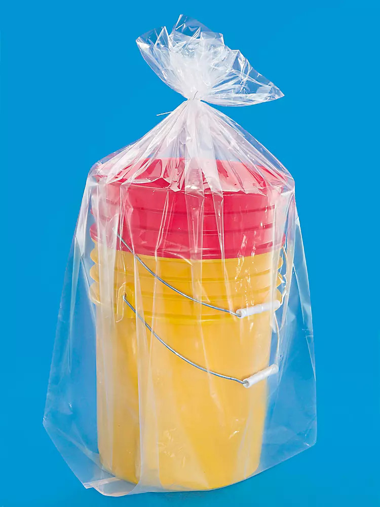 Pack of 250 16 x 14 x 36" 2 Mil Gusseted Poly Bags
