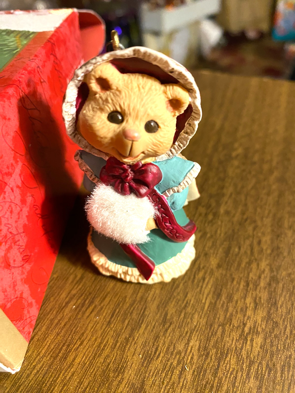 Hallmark 2001 Granddaughter Bear Christmas Ornament 3"