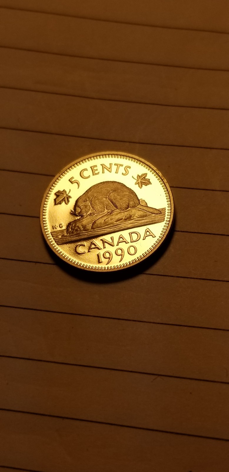 1990 Canada 5 Cents Coin Mint Grade Beauty Idab1.