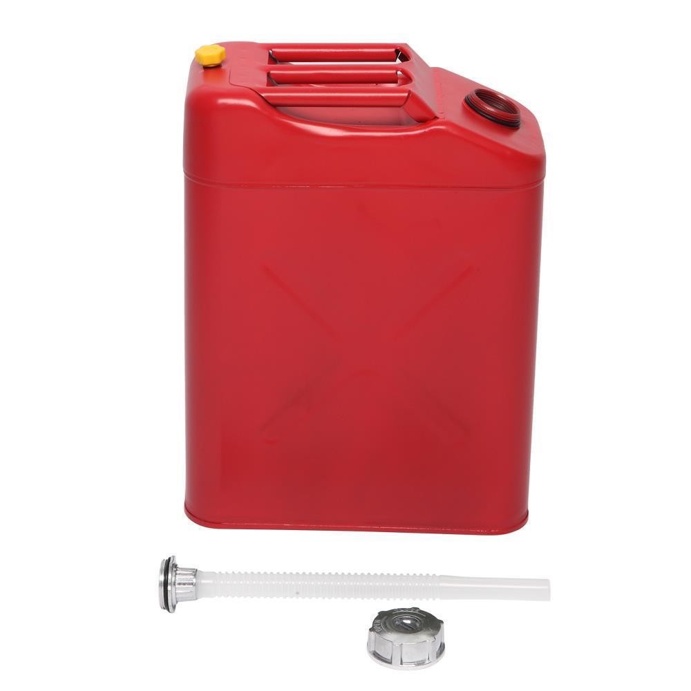 Red 20L 5Gal Gas Fuel Can Fuel Gasoline Steel Tank Leak Proof with Oil Spout NEW