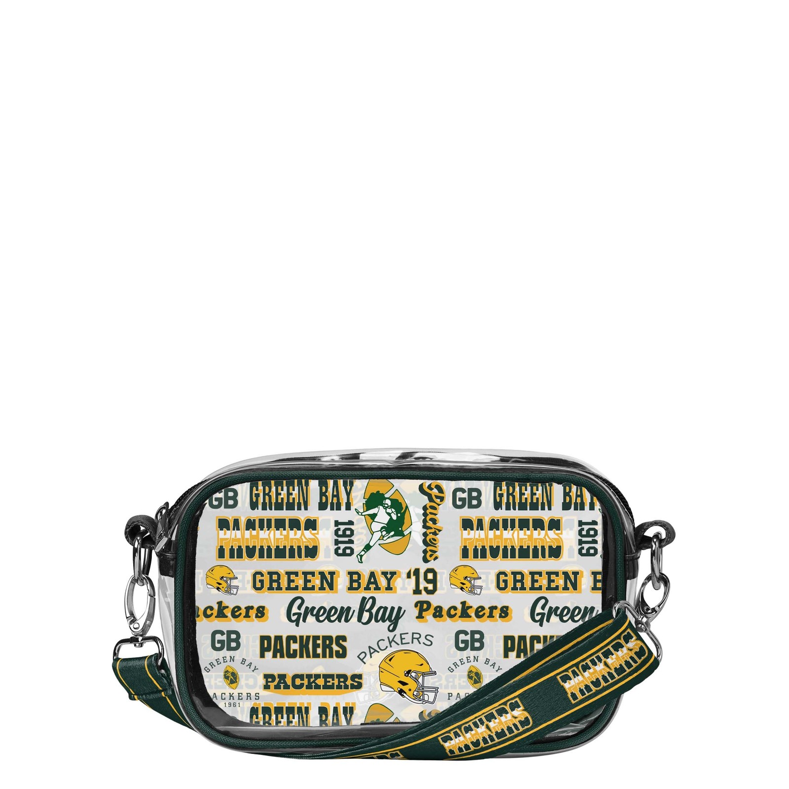 FOCO Seattle Seahawks NFL Repeat Retro Print Clear Crossbody Bag