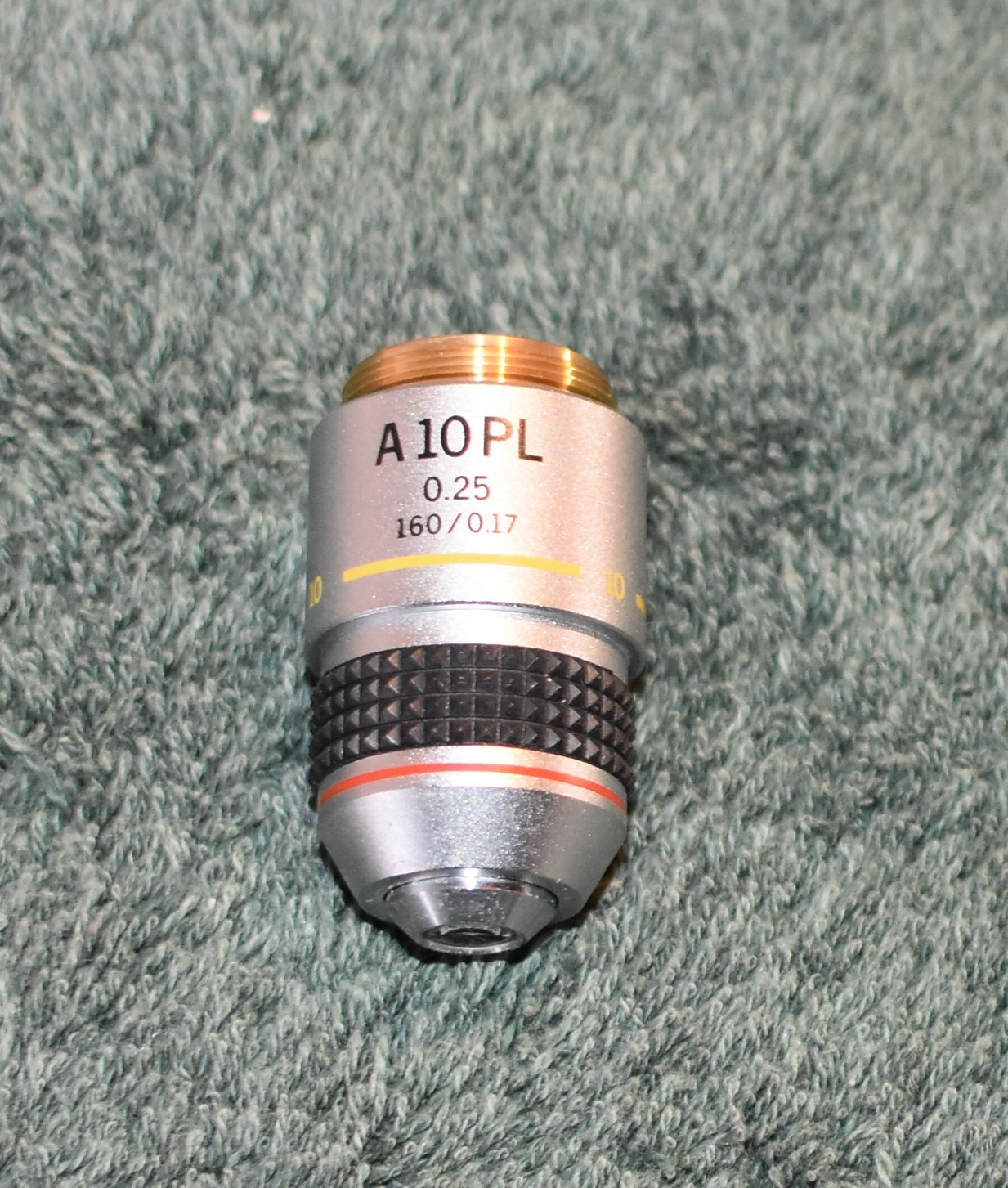 Olympus A 10 PL 0.25 160/0.17 10x Phase Contrast Objective