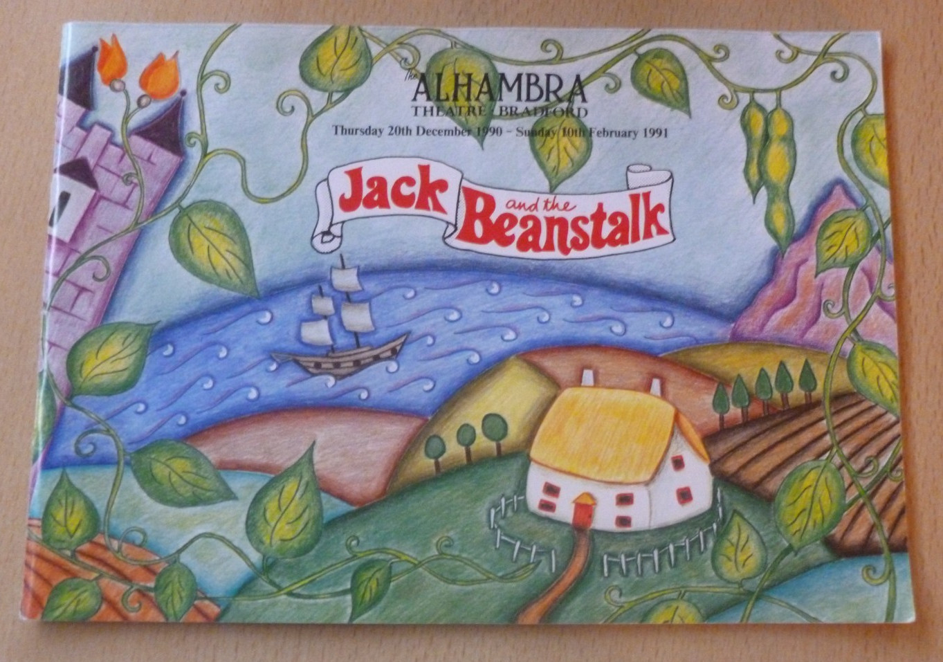 Max Boyce Geoffrey Hayes Zippy & George Ian Botham Bradford Panto Program 1990