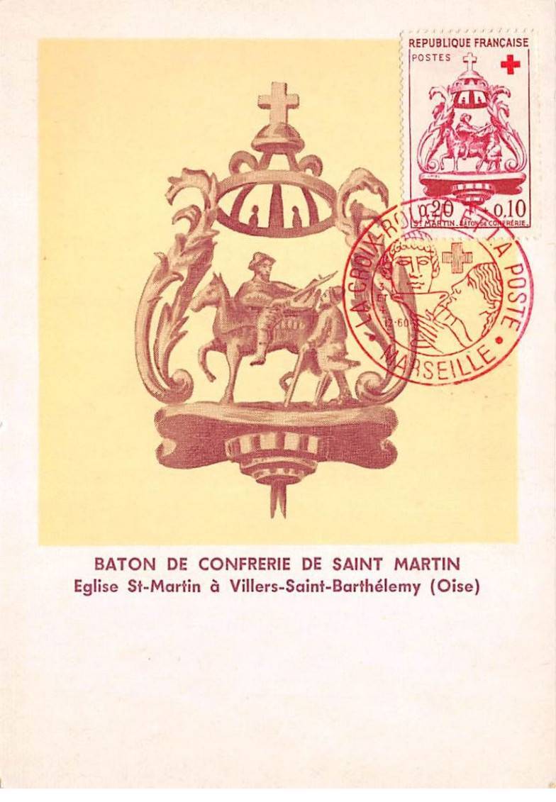 Card Maximum - France - COR12775 - 3-4/12/1960 - Stick Of Brotherhood Of Healthy