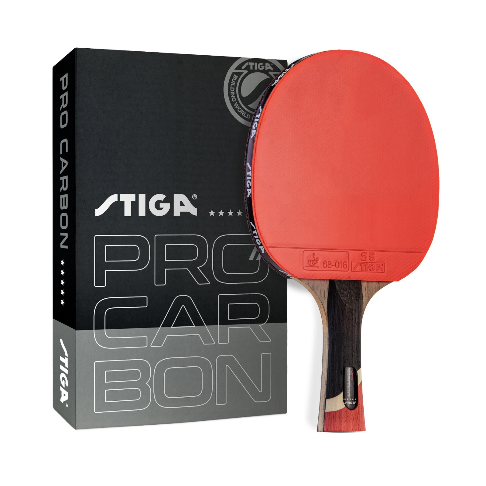 STIGA Pro Carbon + Raptor Performance-Level Table Tennis Rackets with Carbon ...