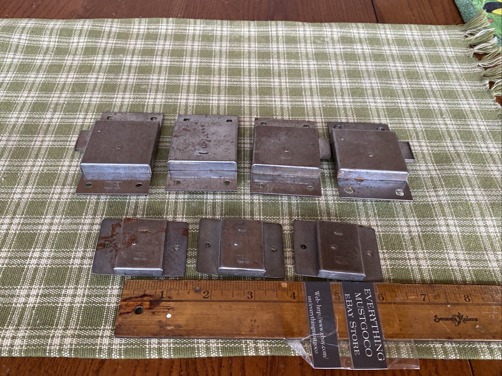 YALE JR Longcase Flush Mount Locks Clock Trunk Cabinet Desk Latch Furniture Door