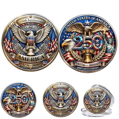 250th Anniversary Commemorative Patriotic Coin, 1776-2026